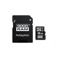 Карта пам'яті MicroSDHC 16GB Class 4 GOODRAM + SD adapter (M40A-0160R11)