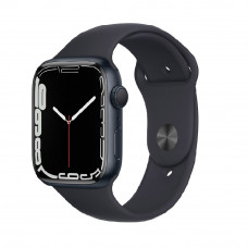 Apple Watch Series 7 GPS 45mm Midnight Aluminium Case with Midnight Sport Band (MKN53)