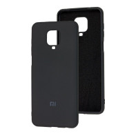 Силиконовая накладка Soft Silicone Case для Xiaomi Redmi Note 9 Pro/ Note 9S Black