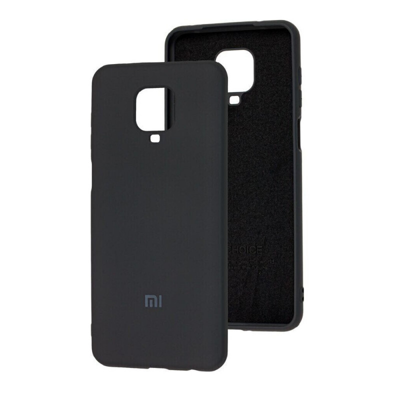 Силіконова накладка Soft Silicone Case для Xiaomi Redmi Note 9 Pro/Note 9S Black