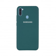 Силіконова накладка Silicone Case для Samsung M11/A11 2020 Dark Green
