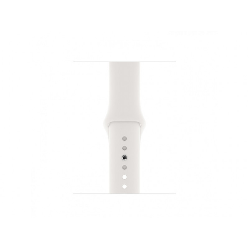 Смарт-часы Apple Watch Series 5 GPS 44mm Silver Aluminium Case with White Sport Band (MWVD2)
