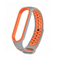 Ремешок для Xiaomi Mi Band 5/6 Sport Grey/Orange