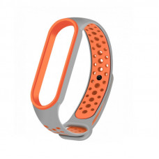 Ремінець для Xiaomi Mi Band 5/6 Sport Grey/Orange