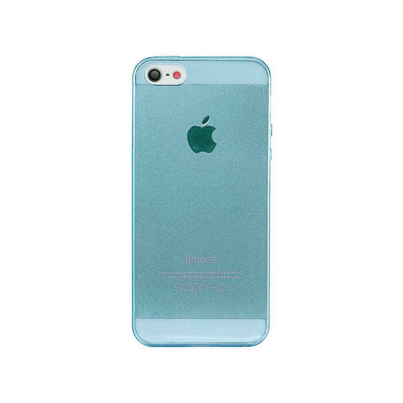 Силиконовая накладка iPhone 5/5S Remax 0.2 mm Blue