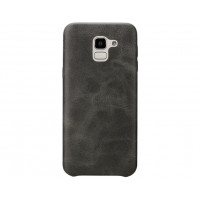 Шкіряна накладка T-PHOX Samsung A8 2018/A530 Vintage Brown