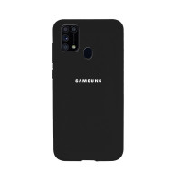 Силиконовая накладка Silicone Case для Samsung M31 2020 M315 Black