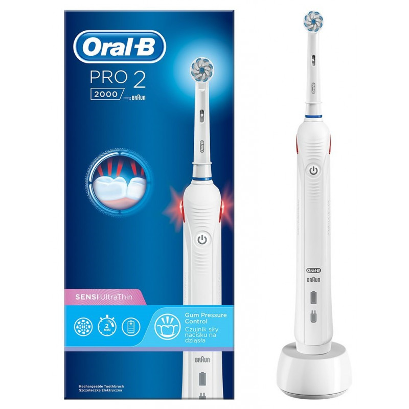 Зубная электрощетка Braun Oral-B PRO2 2000 D 501.513.2 SU Sensi Ultrathin