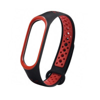 Ремінець для Xiaomi Mi Band 5/6 Sport Black/Red