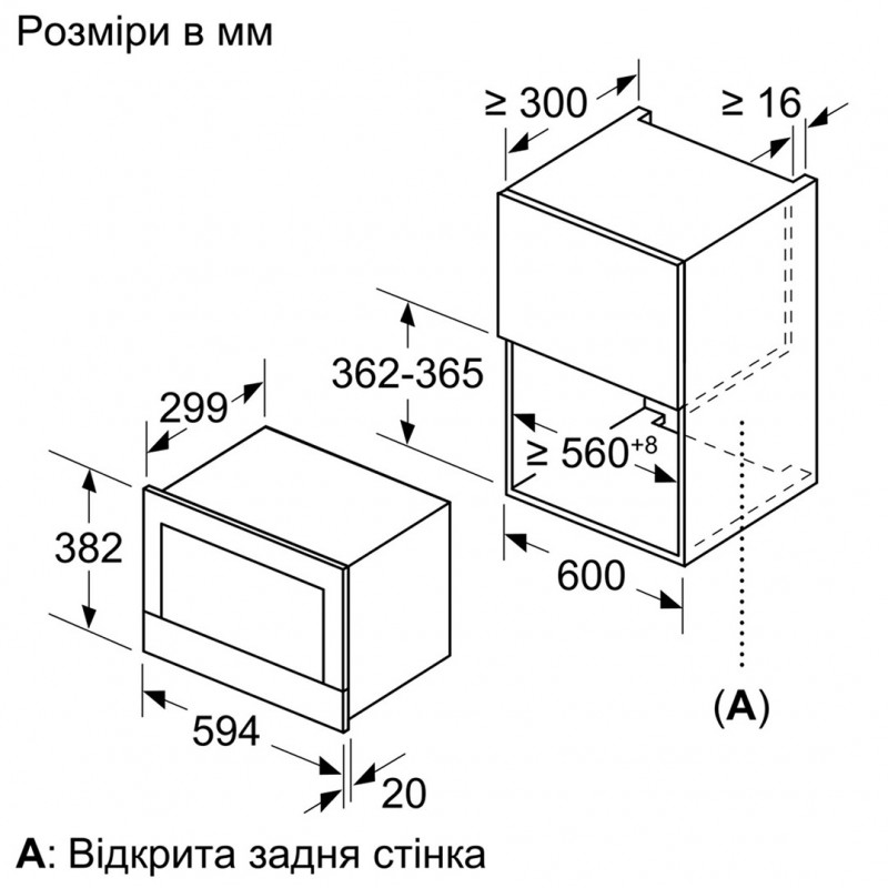 Встраиваемая микроволновая печь Bosch BFL634GW1