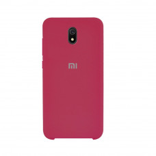 Силіконова накладка Silicone Case для Xiaomi Redmi 8A Rose Red