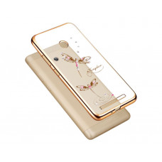 Силиконовая накладка Samsung J5 J530 Beckberg Breathe Series Gold Dragonfly