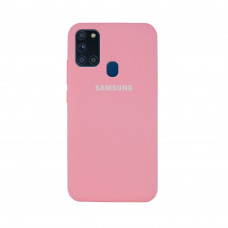 Силіконова накладка Silicone Case для Samsung A21s 2020 A217 Pink