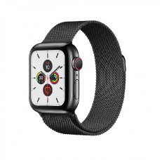 Смарт-часы Apple Watch Series 5 GPS+LTE 44mm Space Black Stainless Steel Case with Black Milanese Loop (MWW82, MWWL2)
