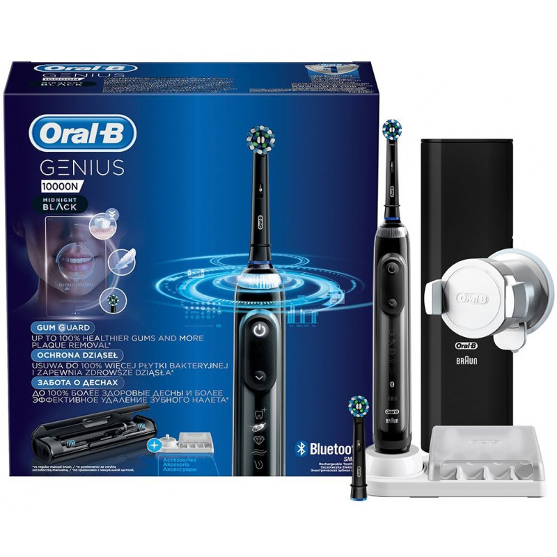 Зубная электрощетка Braun Oral-B Genius 10000N/D701.525.6XC типа 3765 Midnight black