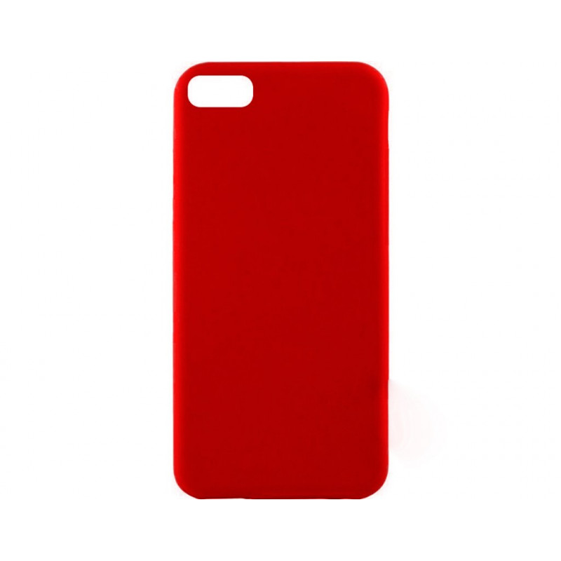 Силиконовая накладка Inavi Simple Color для iPhone 7/8 Red