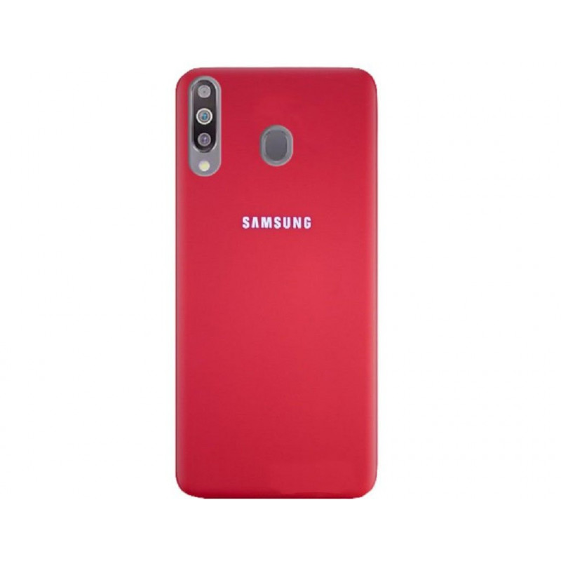 Силиконовая накладка Silicone Case для Samsung M30 2019 M305 Red