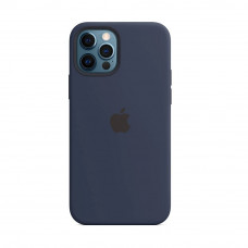Силіконова накладка Silicone Case Magsafe для iPhone 12 Pro Max Deep Navy