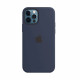 Силіконова накладка Silicone Case Magsafe для iPhone 12 Pro Max Deep Navy