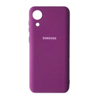Силіконова накладка Silicone Case для Samsung A03 Core/A032 2022 Grape