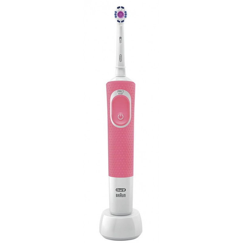 Зубная электрощетка Braun Oral-B Vitality D100.413.1 PRO 3D White Pink