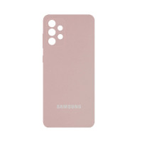 Силиконовая накладка Silicone Case для Samsung A32/A325 2021 Sand Pink