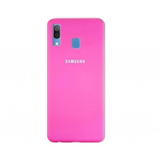 Силіконова накладка Silicone Case для Samsung A30 2019 A305 Pink