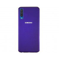 Силиконовая накладка Silicone Case для Samsung A50/A50s/A30s 2019 Violet