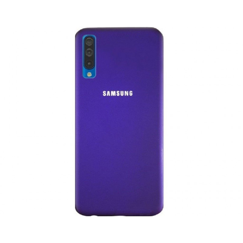 Силиконовая накладка Silicone Case для Samsung A50/A50s/A30s 2019 Violet