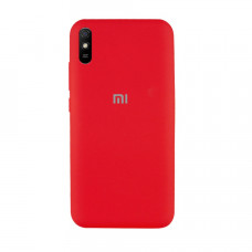 Силиконовая накладка Silicone Case для Xiaomi Redmi 9A Red