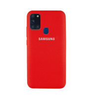 Силиконовая накладка Silicone Case для Samsung A21s 2020 A217 Red