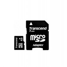 Transcend microSDHC 4GB Class 4 + SD Adapter