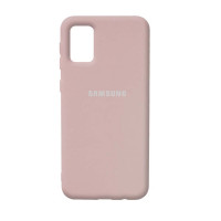 Силиконовая накладкa Silicone Case для Samsung A03s/A037 2021 Pink Sand