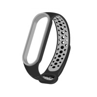 Ремінець для Xiaomi Mi Band 5/6 Sport Black/Grey