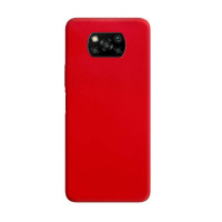 Силіконова накладка Silicone Case для Xiaomi Poco X3 Red