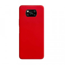 Силіконова накладка Silicone Case для Xiaomi Poco X3 Red