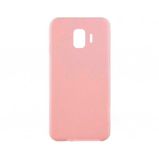 Силиконовая накладка iNavi Simple Color для Samsung J4 2018 J400 Peach
