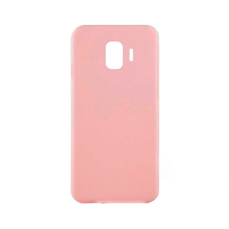 Силиконовая накладка iNavi Simple Color для Samsung J4 2018 J400 Peach
