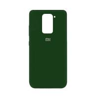 Силіконова накладка Silicone Case для Xiaomi Redmi Note 9 Dark Green
