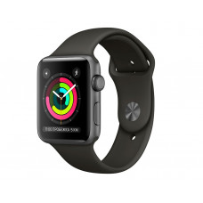 Смарт-часы Apple Watch Series 3 38mm Space Grey Aluminum Case with Black Sport Band (MTF02)