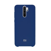 Силіконова накладка Silicone Case для Xiaomi Redmi Note 8 Pro Navy Blue