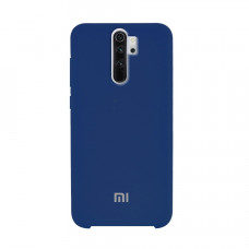 Силіконова накладка Silicone Case для Xiaomi Redmi Note 8 Pro Navy Blue