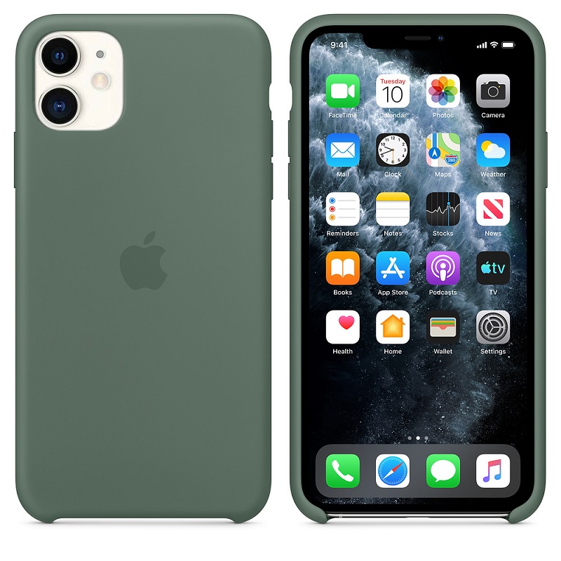 Силіконова накладка Silicone Case для iPhone 11 Green Pine