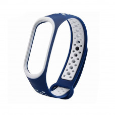 Ремінець для Xiaomi Mi Band 5/6 Sport Dark Blue/White