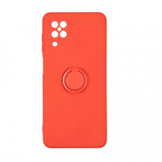 Силиконовая накладка Ring Case для Samsung A12/A127 2021 Red