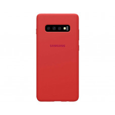 Силіконова накладка Silicone Case для Samsung S10/G973 2019 Red