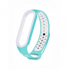 Ремінець для Xiaomi Mi Band 5/6 Sport Turquoise/White