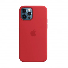 Силіконова накладка Silicone Case Magsafe для iPhone 12 Pro Max Red