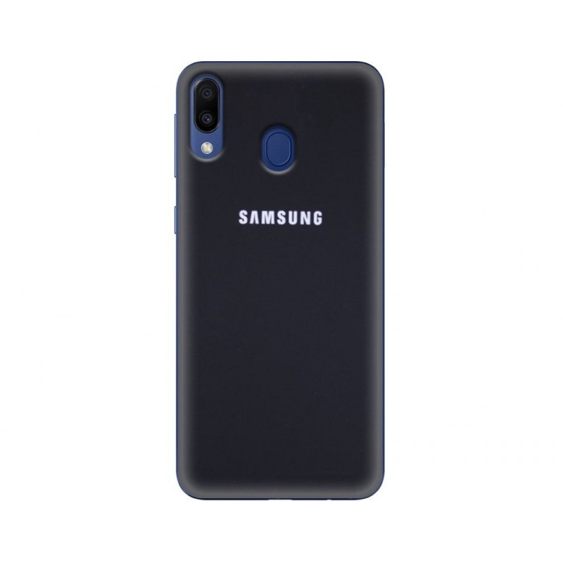 Силиконовая накладка Silicone Case для Samsung M20 2019 M205 Black