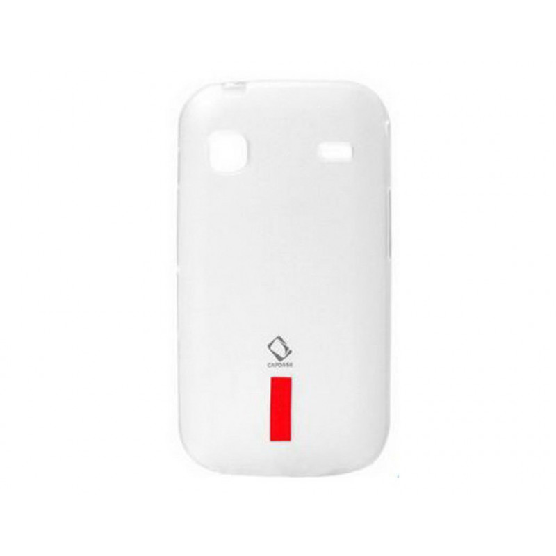 Силиконовая накладка Samsung I8190 Capdase Soft Jacket2 white
